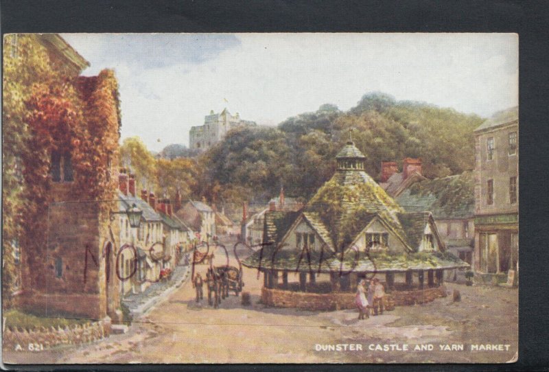 Somerset Postcard - Dunster Castle and Yarn Market     RS17450