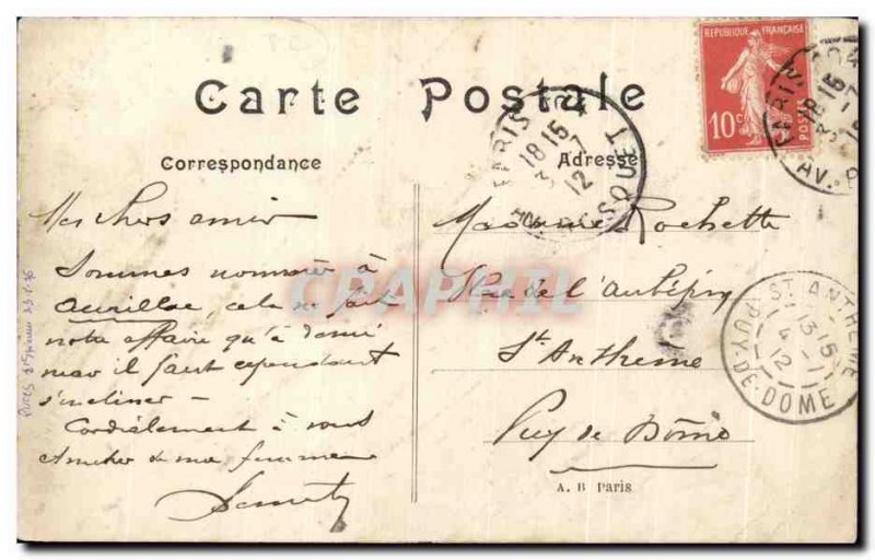 Old Postcard Paris Place De La Concorde