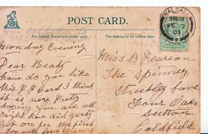 Genealogy Postcard - Family History - Pearson - Sutton Coldfield   BE965