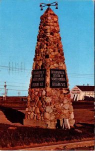 Postcard MONUMENT SCENE Rugby North Dakota ND AO7766