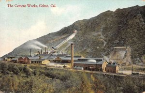 Colton California The Cement Works Vintage Postcard AA15920