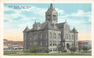H20/ Kirksville Missouri Postcard 1935 Adair County Court House