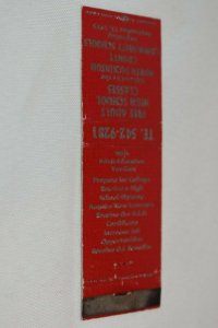 Free Adult High School Classes North Dickinson County 20 Strike Matchbook Cover