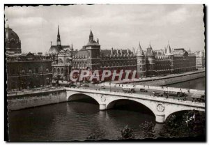 Modern Postcard Paris Justice Palace and the Pont au Change