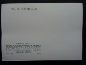 Historical Document SPANISH ARMADA Eng Commanders Signitures RPPC British Museum