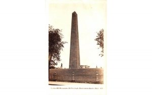 Bunker Hill Monument in Boston, Massachusetts Real Photo.