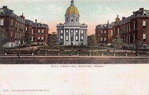 City Hospital, Boston, Massachusetts, Very Early Postcard, Unused