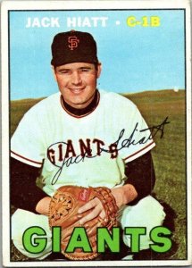 1967 Topps Baseball Card Jack Hyatt San Francisco Giants sk2225