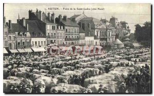 Old Postcard Autun Fair St. Ladre North coast