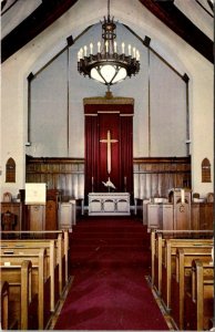 Scotia, NY New York  SCOTIA METHODIST CHURCH Interior~Altar  GLENVILLE Postcard