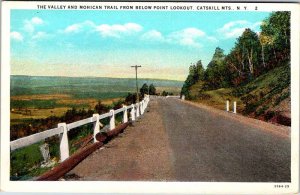 Postcard ROAD SCENE Catskill Mountains New York NY AO2628