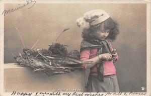 Le Petit Pecheur Happy ChristmasChild, People Photo 1908 
