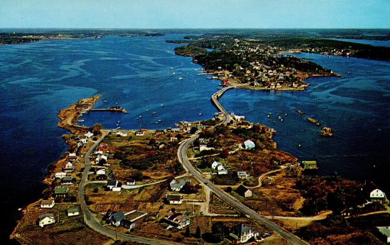 ME - Bailey's Island and Orr's Island. Aerial View