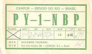 Campos, Estado do Rio Brasil Belgium Writing on back 