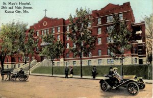 Kansas City, Missouri - St. Mary's Hospital on 28th and Main Streets - in 1910
