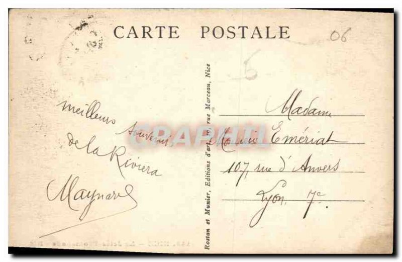 Postcard Old Nice La Jetee Promenade