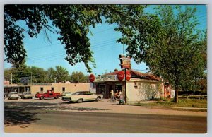 Lakeshore Variety Store, Sarnia Ontario Canada, Vintage Postcard, NOS, Coke Sign