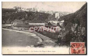 Old Postcard Granville Casino And Beach has high Marie