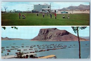 c1963 Truth Or Consequences New Mexico Postcard Resort Capital Dual View Posted