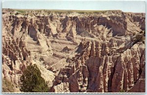 Postcard - The Badlands National Monument of South Dakota