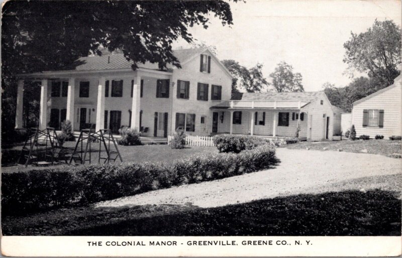 Postcard The Colonial Manor in Greenville, Greene County, New York