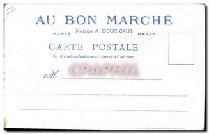 Old Postcard Old Paris Au Bon Marche Stalls of the rue des Remparts