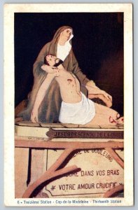 Deposition of Christ, Thirteenth Station, Cap-de-la-Madeleine Quebec Postcard