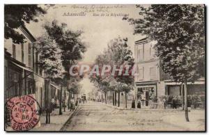 Adamville Old Postcard Rue de la Republique