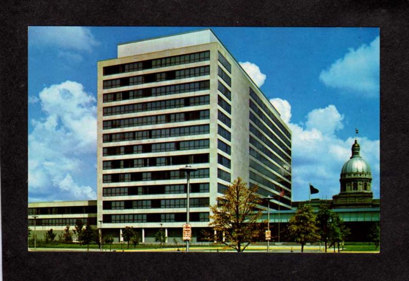 IN Indiana State Office Building Indianapolis Indiana Postcard State Capitol Bld