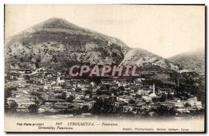 Postcard Old Strumitza Panorama Greece