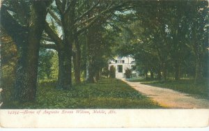 Mobile Alabama AL Home of Author Augusta Evans Wilson UDB Postcard Unused