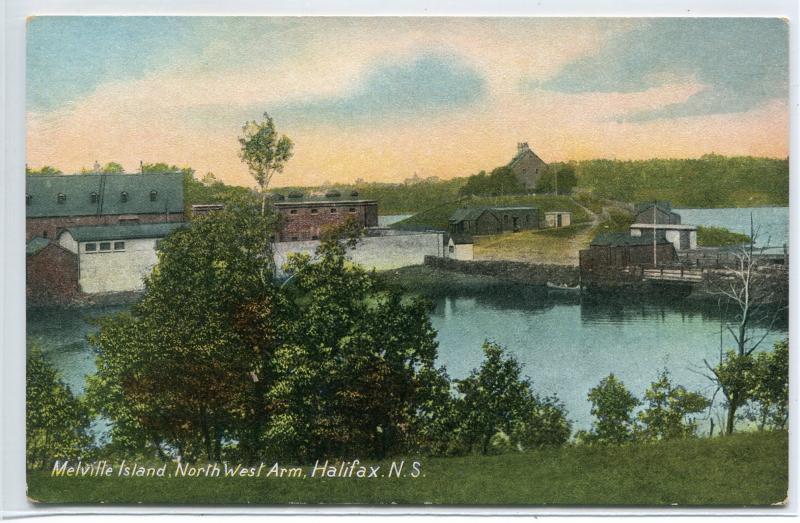 Melville Island North West Arm Halifax Nova Scotia Canada 1910s postcard