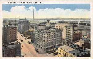 Bird's-Eye View of Washington, D.C., Early Postcard, Unused