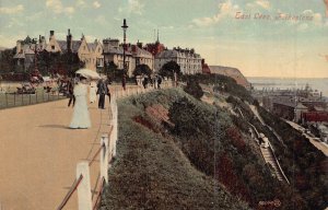 FOLKESTONE KENT ENGLAND~EAST LEES~1908 POSTCARD