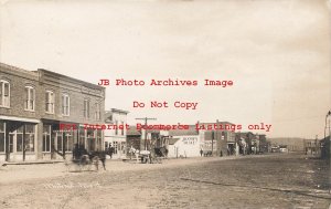 MT, Whitehall, Montana, RPPC, Main Street, Business Section, Holmboe & White