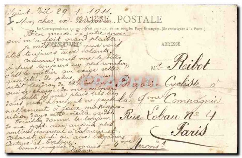 Old Postcard Saint Die Tomb Jules Ferry