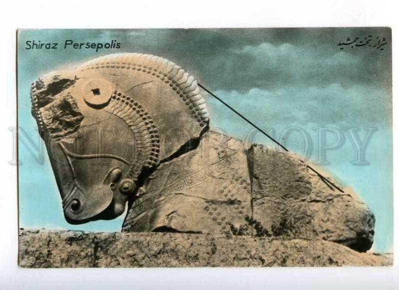 193125 IRAN Persia SHIRAZ Persepolis Vintage tinted postcard