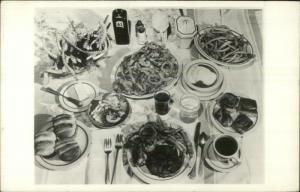 Winter Park CO Colorado Sportsland Valley Ranch Restaurant FOOD RPPC c1950s