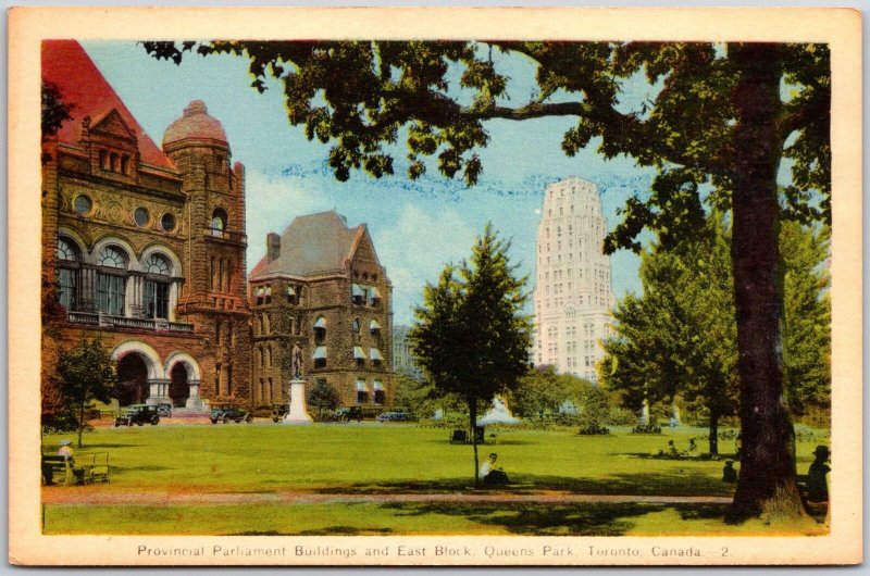 Toronto Canada CAN, Provincial Parliament Buildings, Queens Park, Postcard