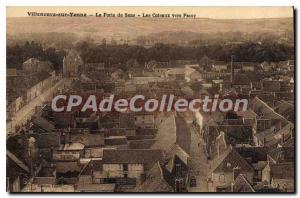 Old Postcard Villeneuve sur Yonne Gate Sens Les Coteaux to Passy