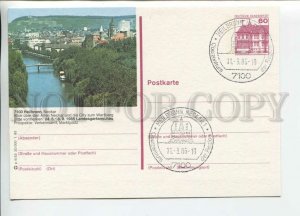 449853 GERMANY 1985 Heilbronn Special cancellation POSTAL stationery postcard