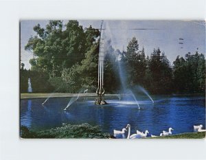 M-155571 Duck Pool Fountain Forest Lawn Memorial Park Glendale California USA
