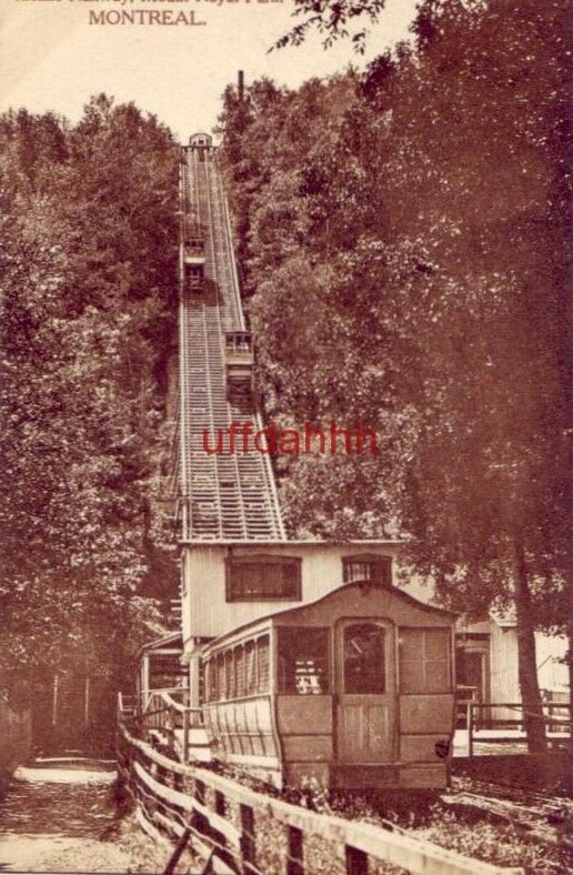 INCLINE RAILWAY MOUNT ROYAL PARK MONTREAL QUEBEC CANADA 1917