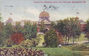 Illinois Springfield Exposition Building State Fair Grounds 1910