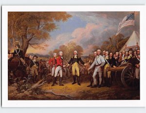 Postcard Surrender of General Burgoyne by John Trumbull 1821 Rotunda