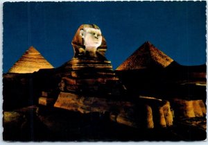 Postcard - Sphix and Pyramids - Giza, Egypt