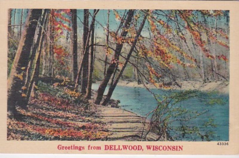 Wisconsin Greetings From Dellwood 1943