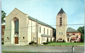 Postcard - St. Francis De Sales Catholic Church - Manistique, Michigan