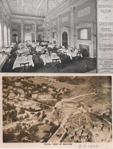 Aerial 1929 View of Buxton Crescent Hotel Derby 2x Old Postcard s