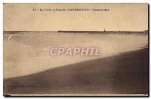 Capbreton Old Postcard Heavy seas
